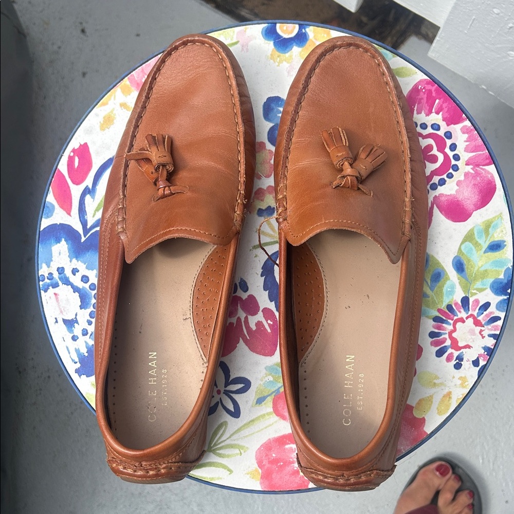 Cole Haan Women's Brown Tassel Loafers